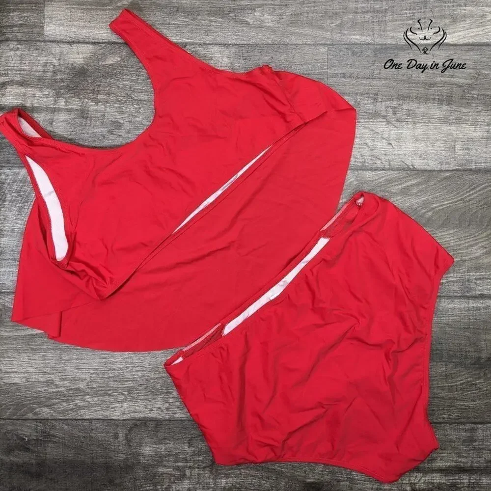 Sovoyontee Plus Size Flounce Bikini Size 3XL